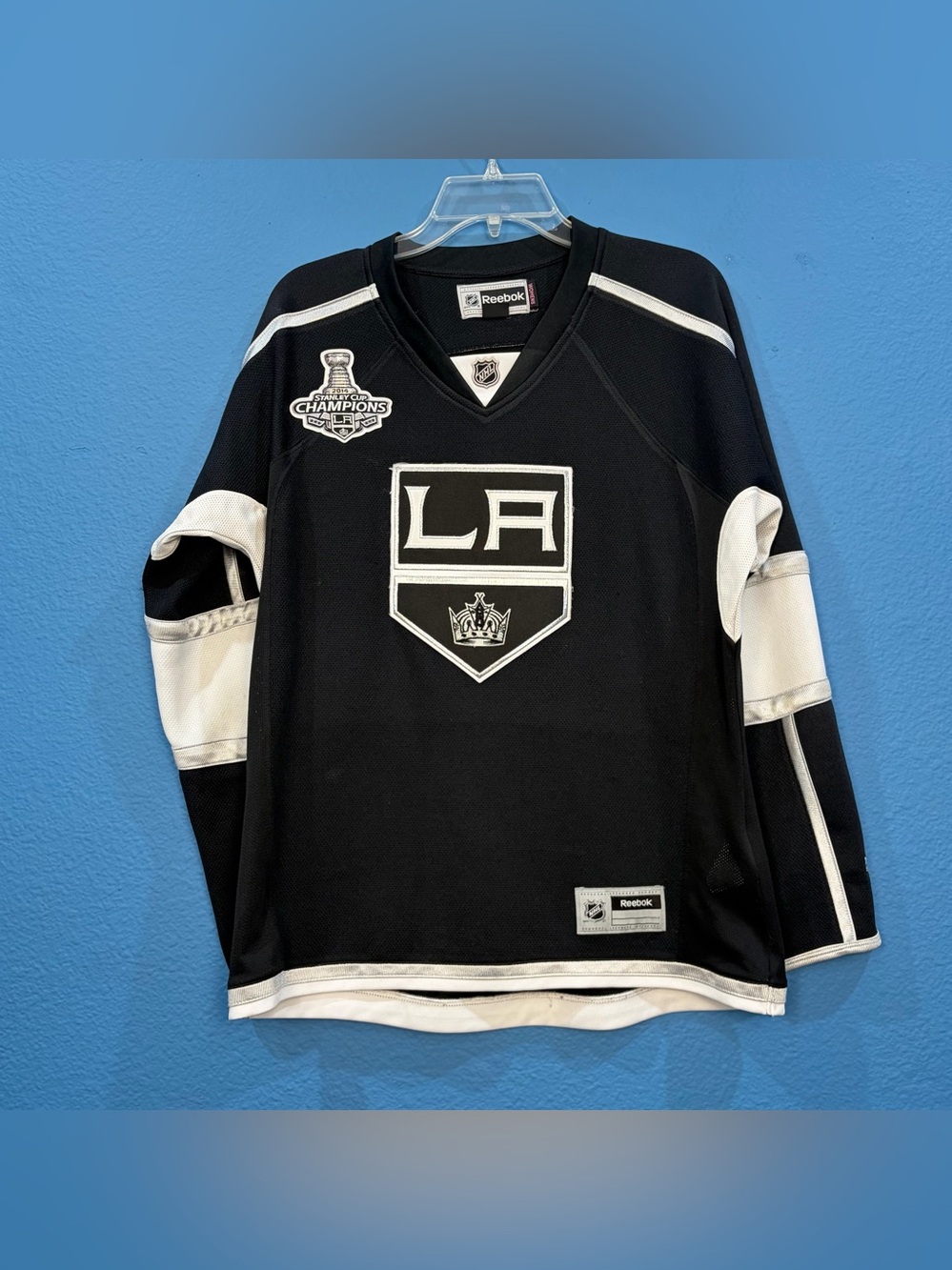 2014 Reebok Women's NHL Los Angeles Kings Jersey Stanley Cup Champion Patch LGE